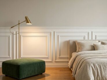 การติดตั้งคิ้วบัวผนังแบบกรอบสี่เหลี่ยมสไตล์เกาหลี