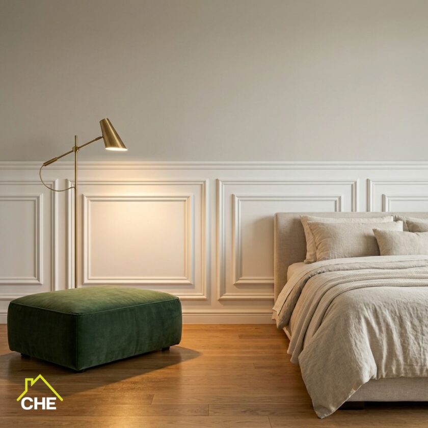 การติดตั้งคิ้วบัวผนังแบบกรอบสี่เหลี่ยมสไตล์เกาหลี