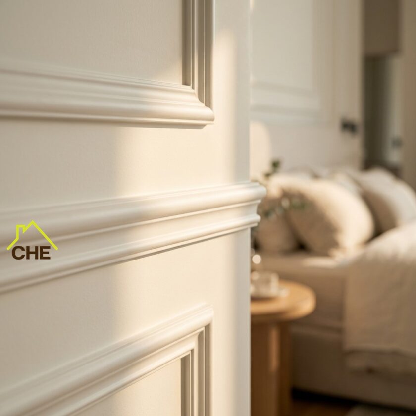 รายละเอียดคิ้วบัว PU หน้าเรียบสำหรับงานผนัง